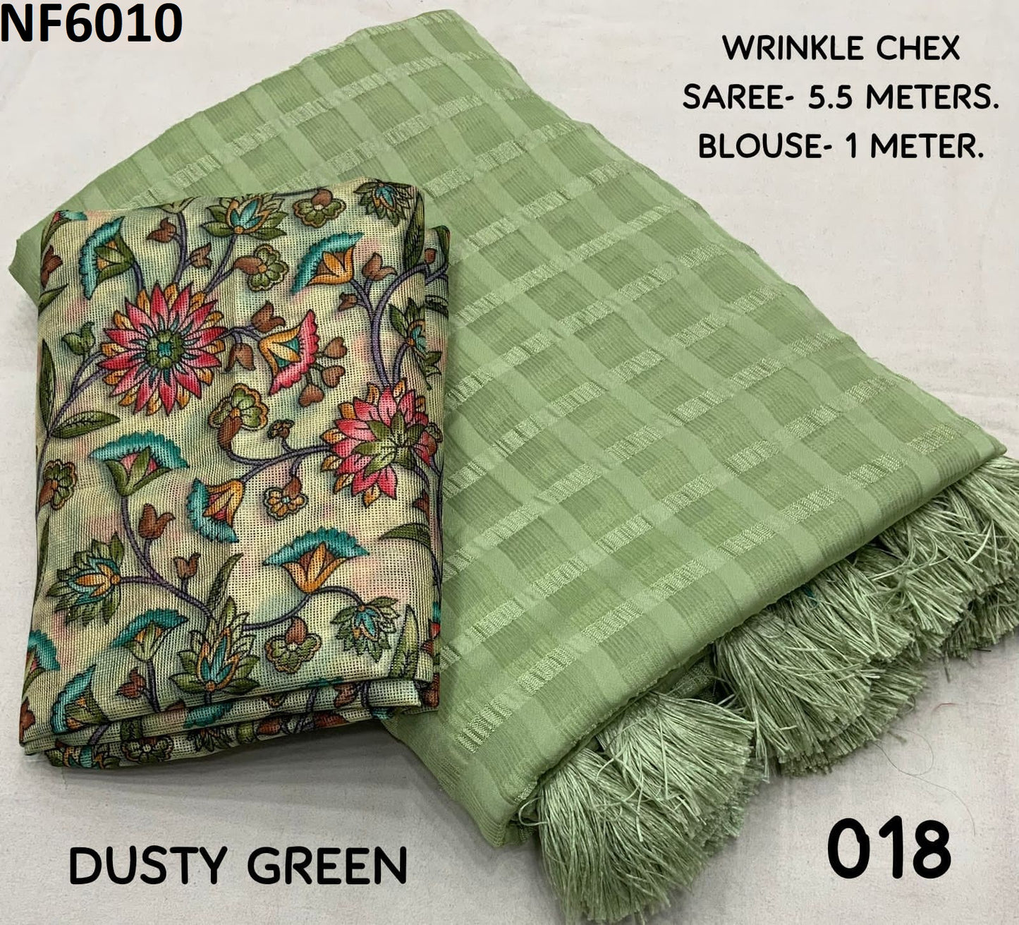 Nf6010 Vmk Woven Chex Sarees