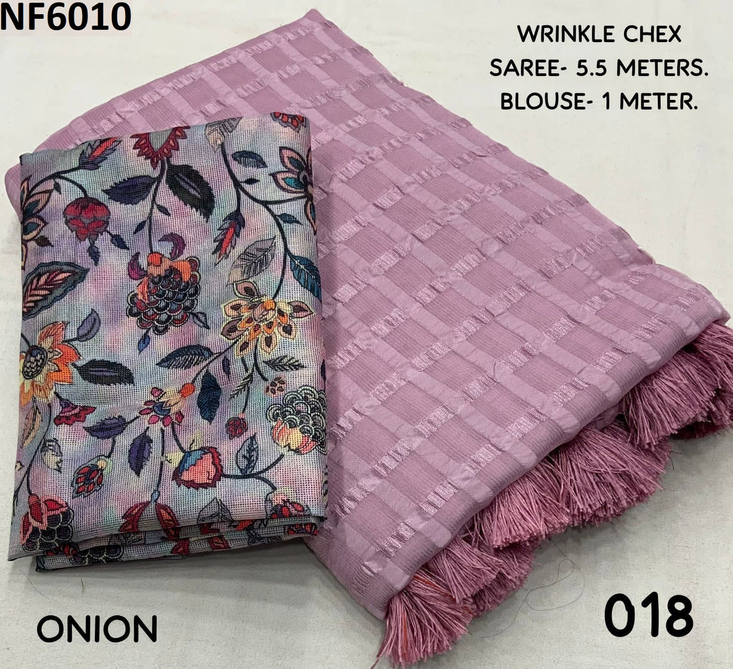 Nf6010 Vmk Woven Chex Sarees