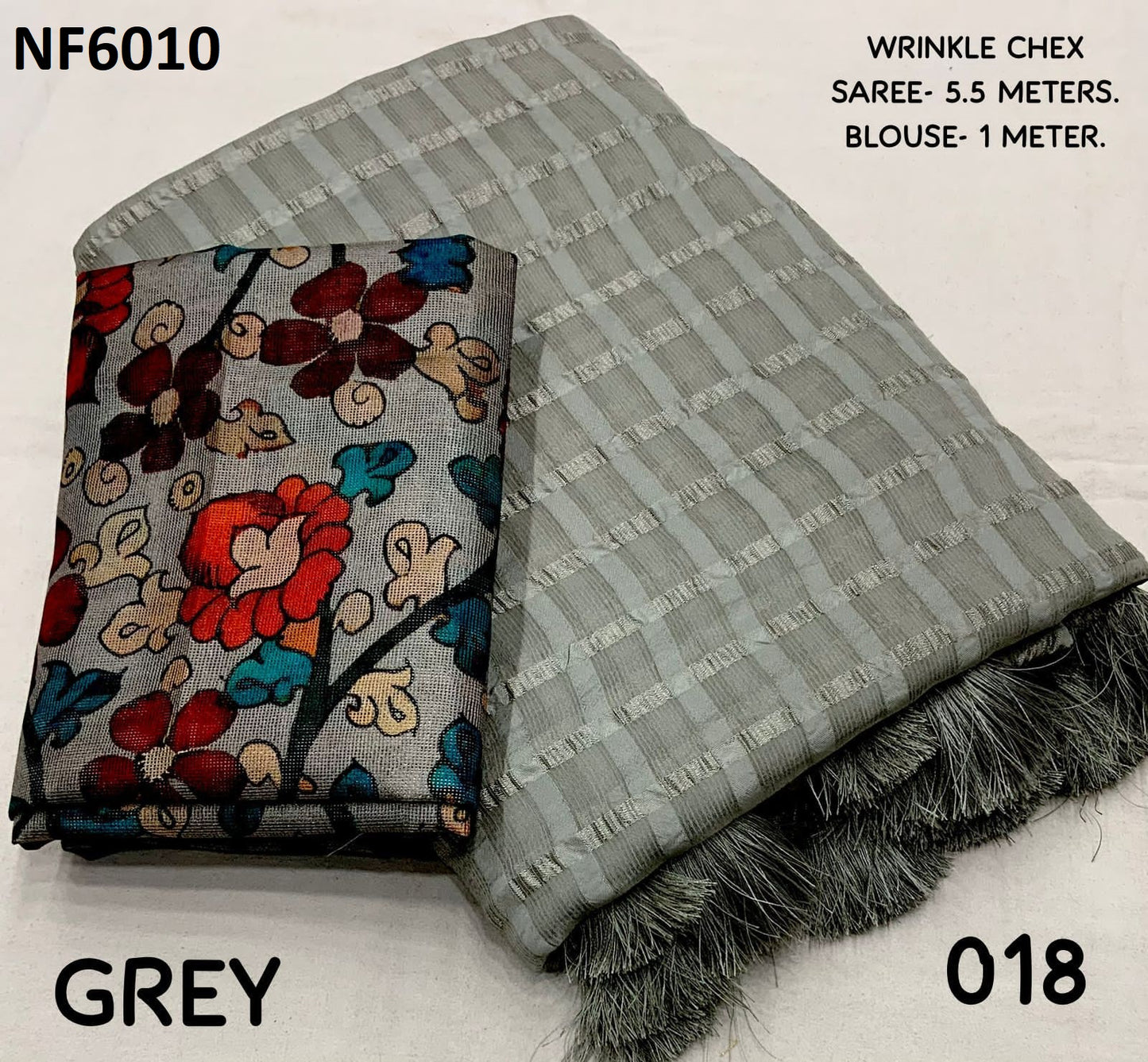 Nf6010 Vmk Woven Chex Sarees