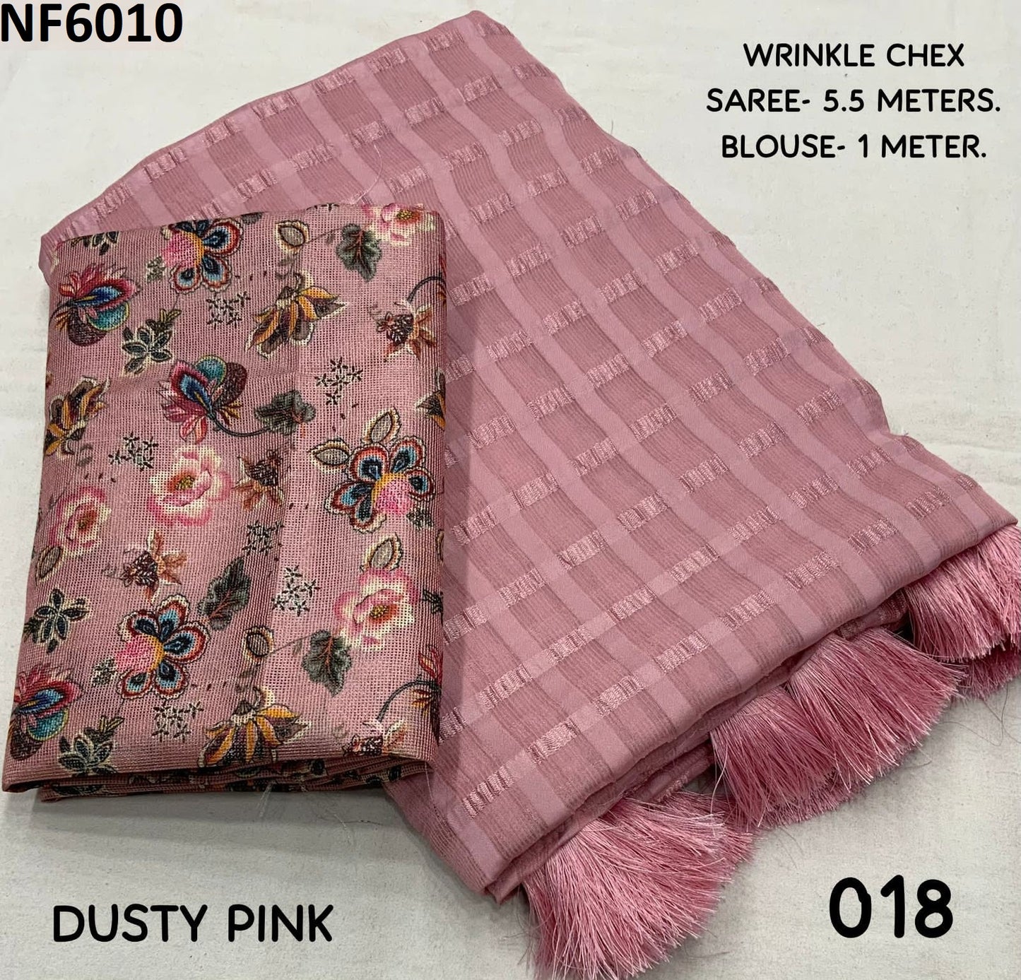 Nf6010 Vmk Woven Chex Sarees