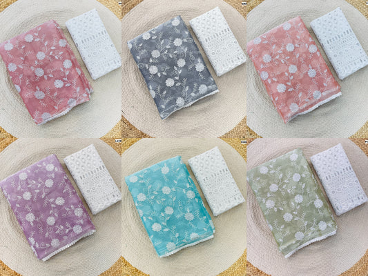 Nf6042 Vmk. Pulpy Print Sarees