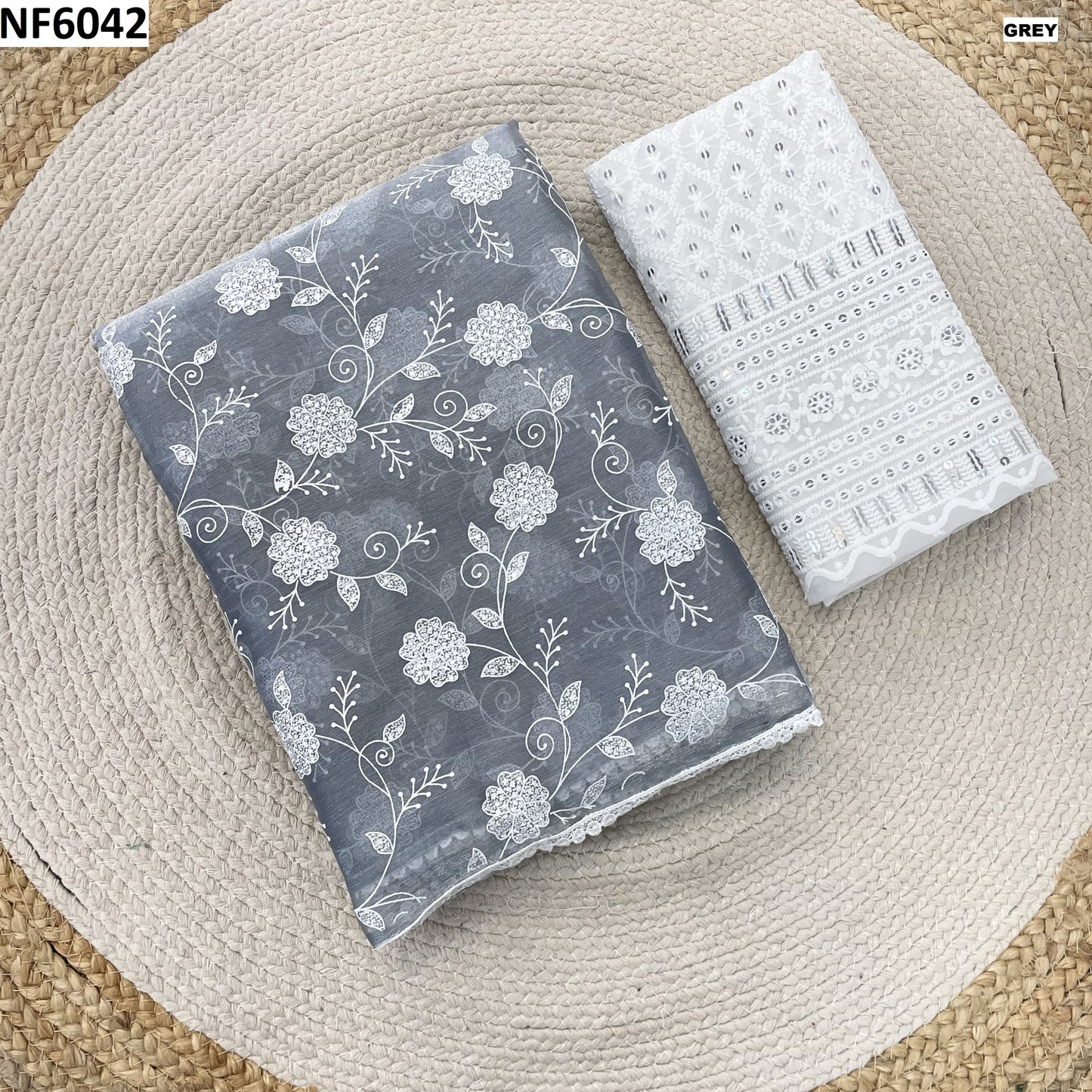 Nf6042 Vmk. Pulpy Print Sarees