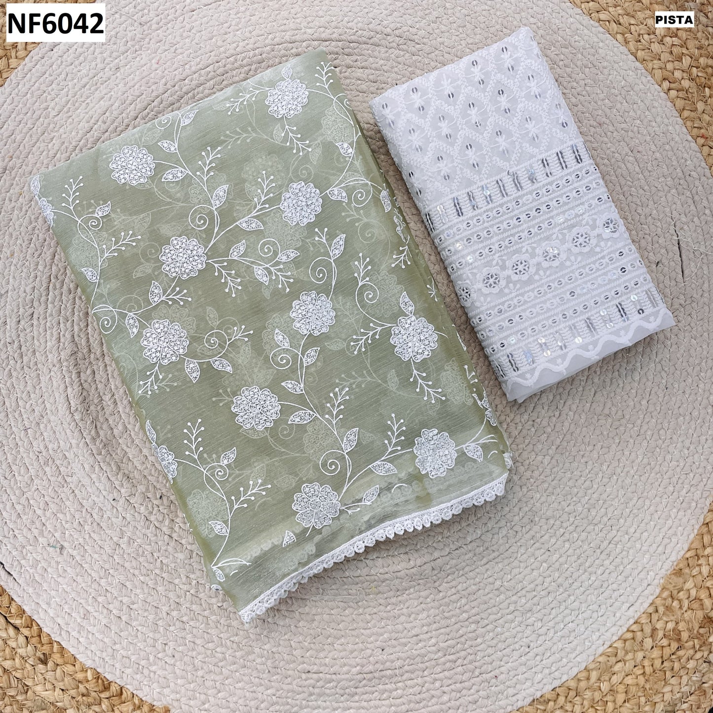 Nf6042 Vmk. Pulpy Print Sarees