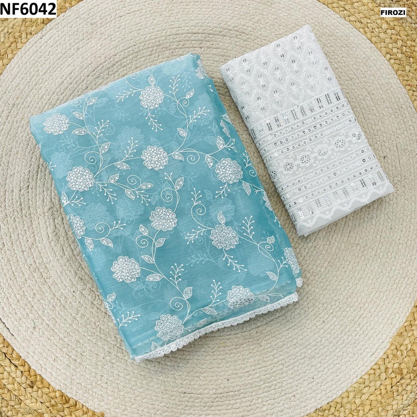 Nf6042 Vmk. Pulpy Print Sarees