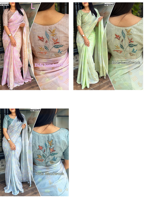 Nf6049 Vmk. Handwork Sarees