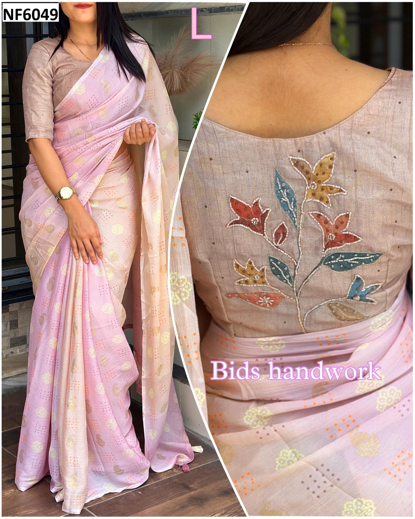 Nf6049 Vmk. Handwork Sarees