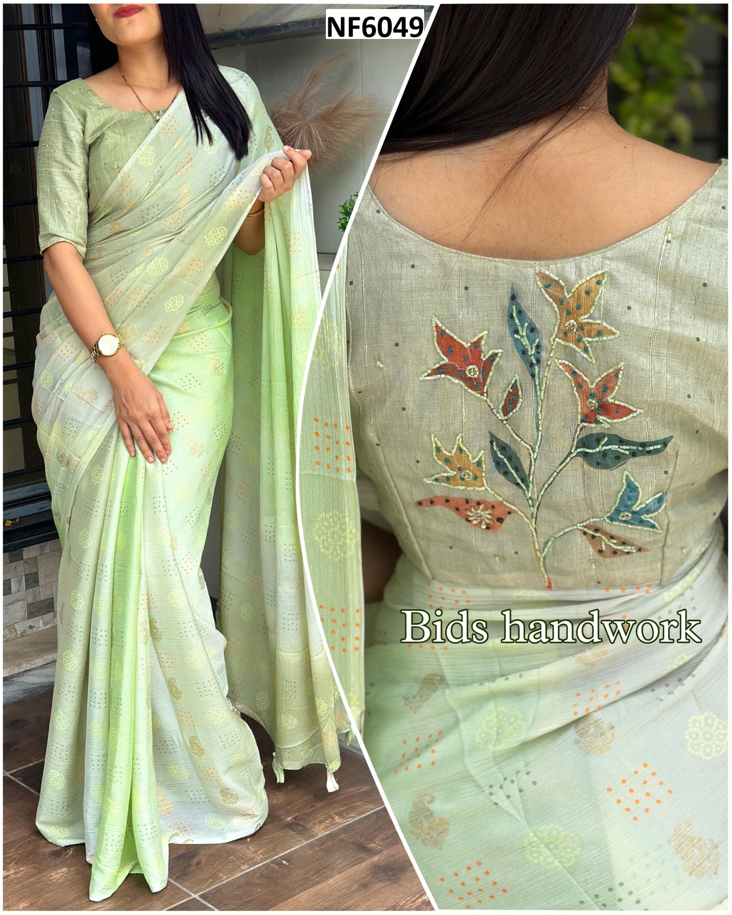 Nf6049 Vmk. Handwork Sarees