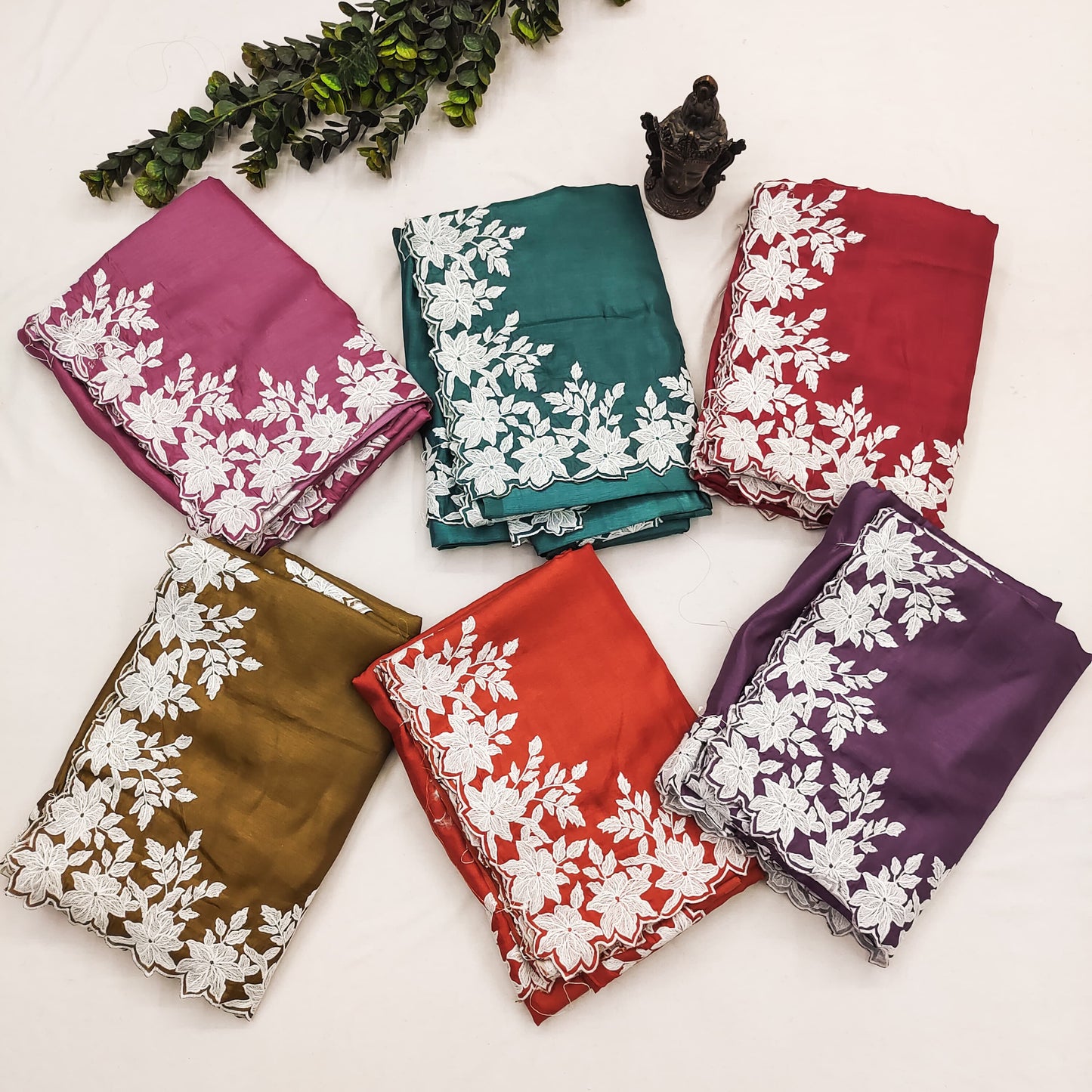 Nf6051 Vmk. Cutwork Sarees