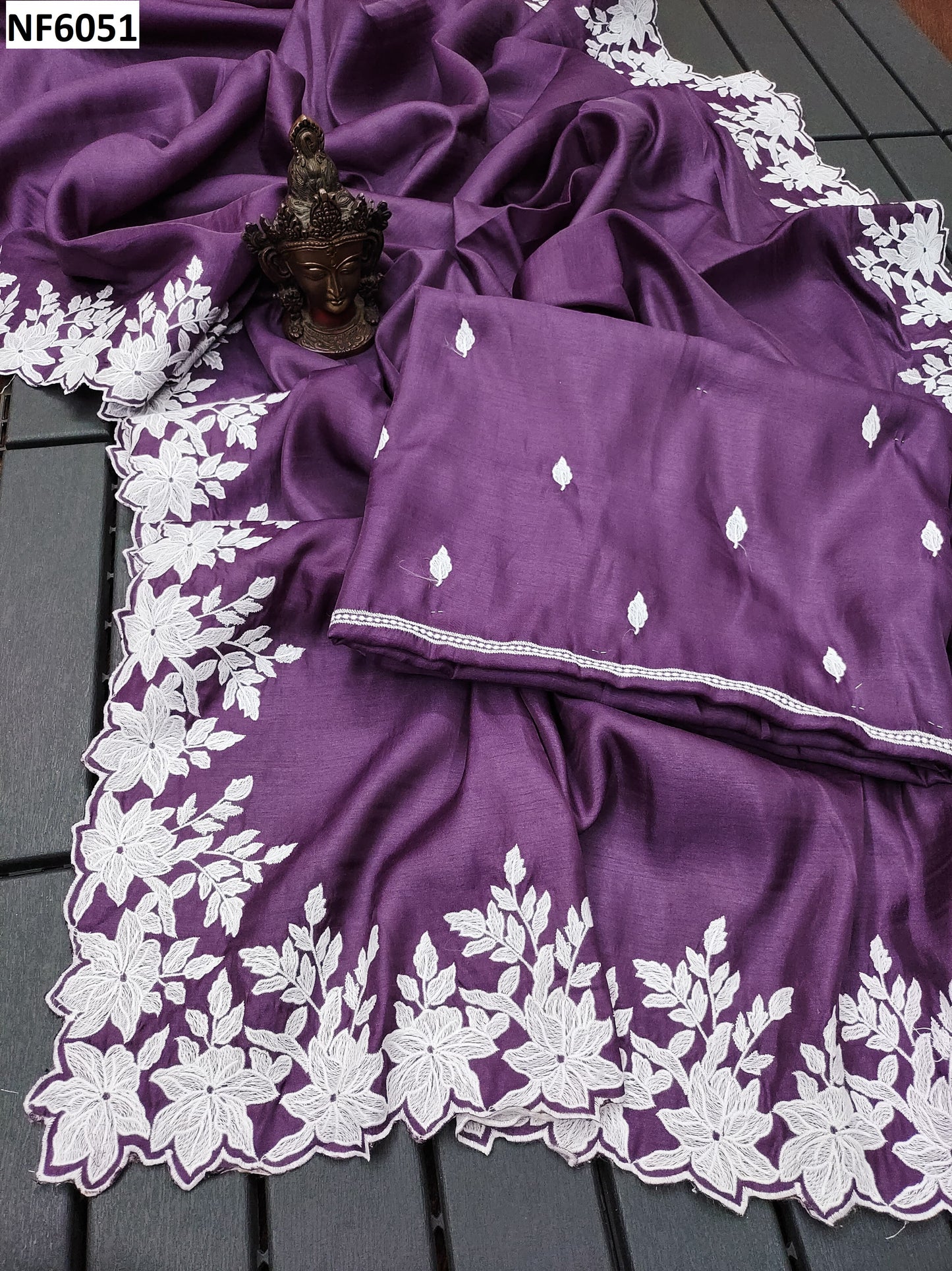 Nf6051 Vmk. Cutwork Sarees