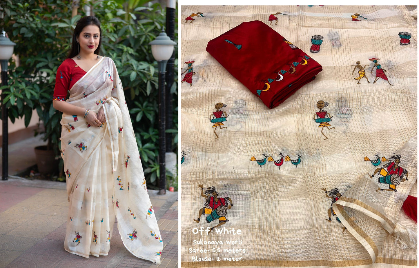 Nf6071 Vmk. Kota Chex Sarees