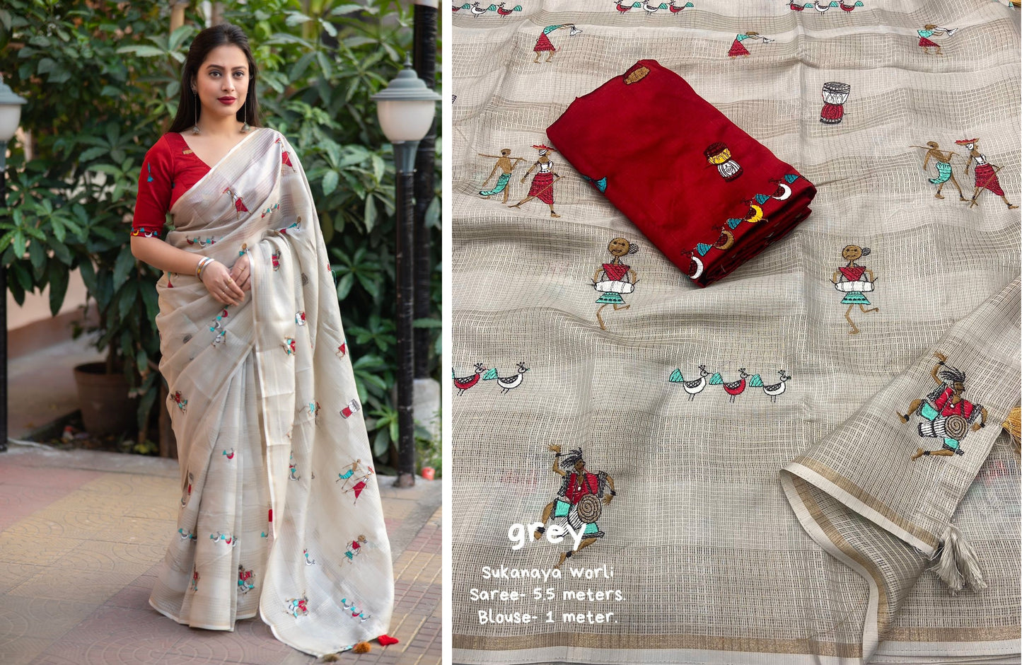 Nf6071 Vmk. Kota Chex Sarees