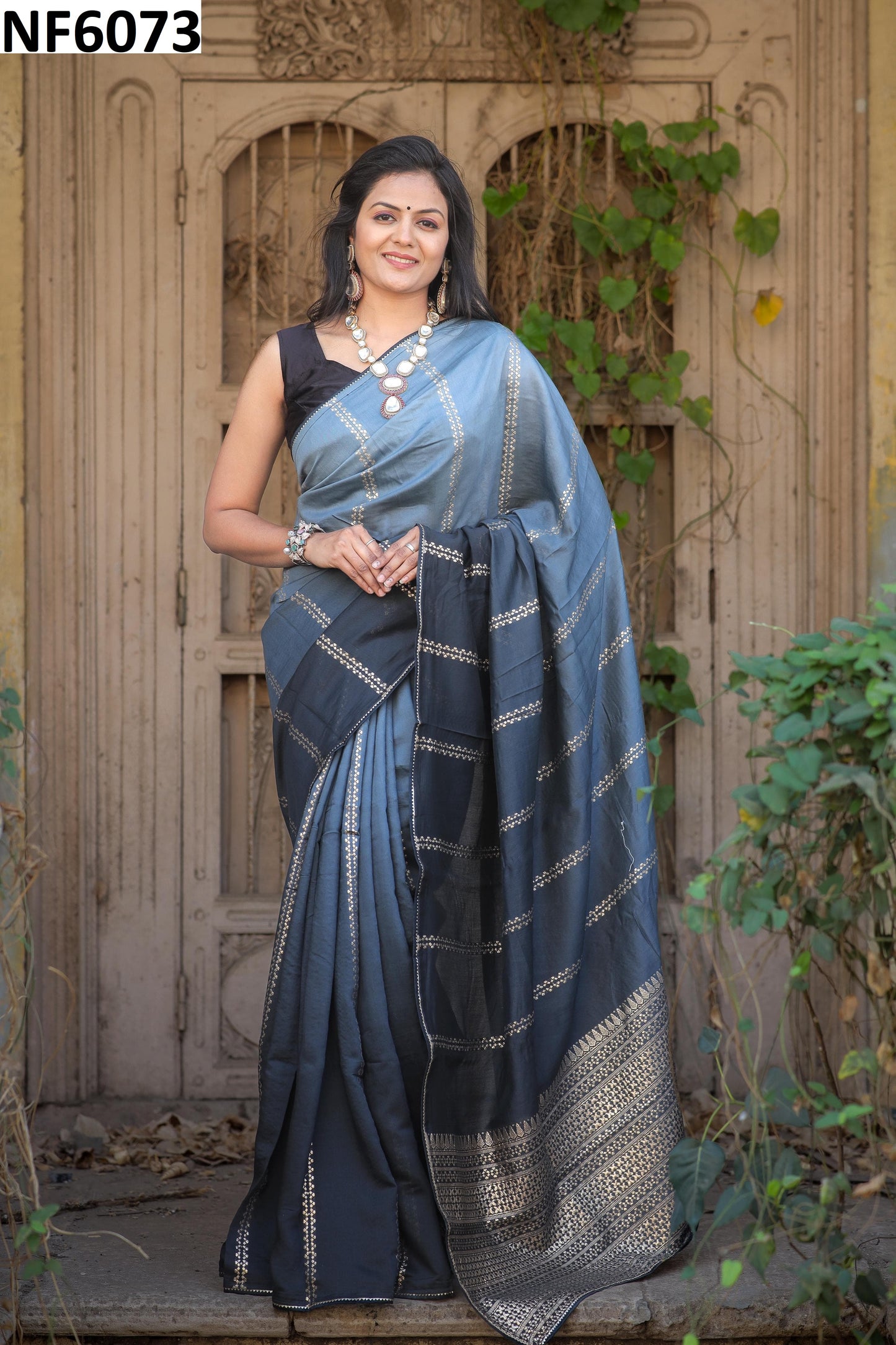 Nf6073 Vmk. Jacquard Sarees