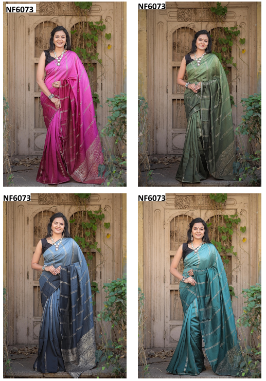 Nf6073 Vmk. Jacquard Sarees