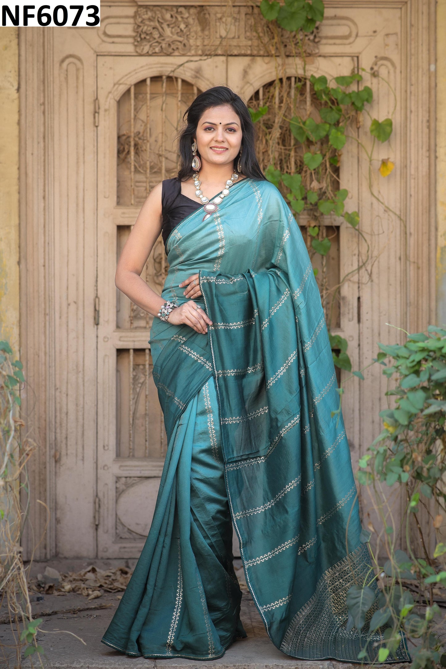 Nf6073 Vmk. Jacquard Sarees