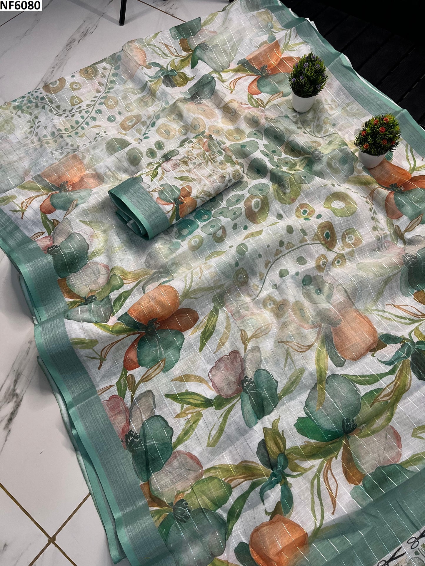 Nf6080 Vmk Digital Print Sarees