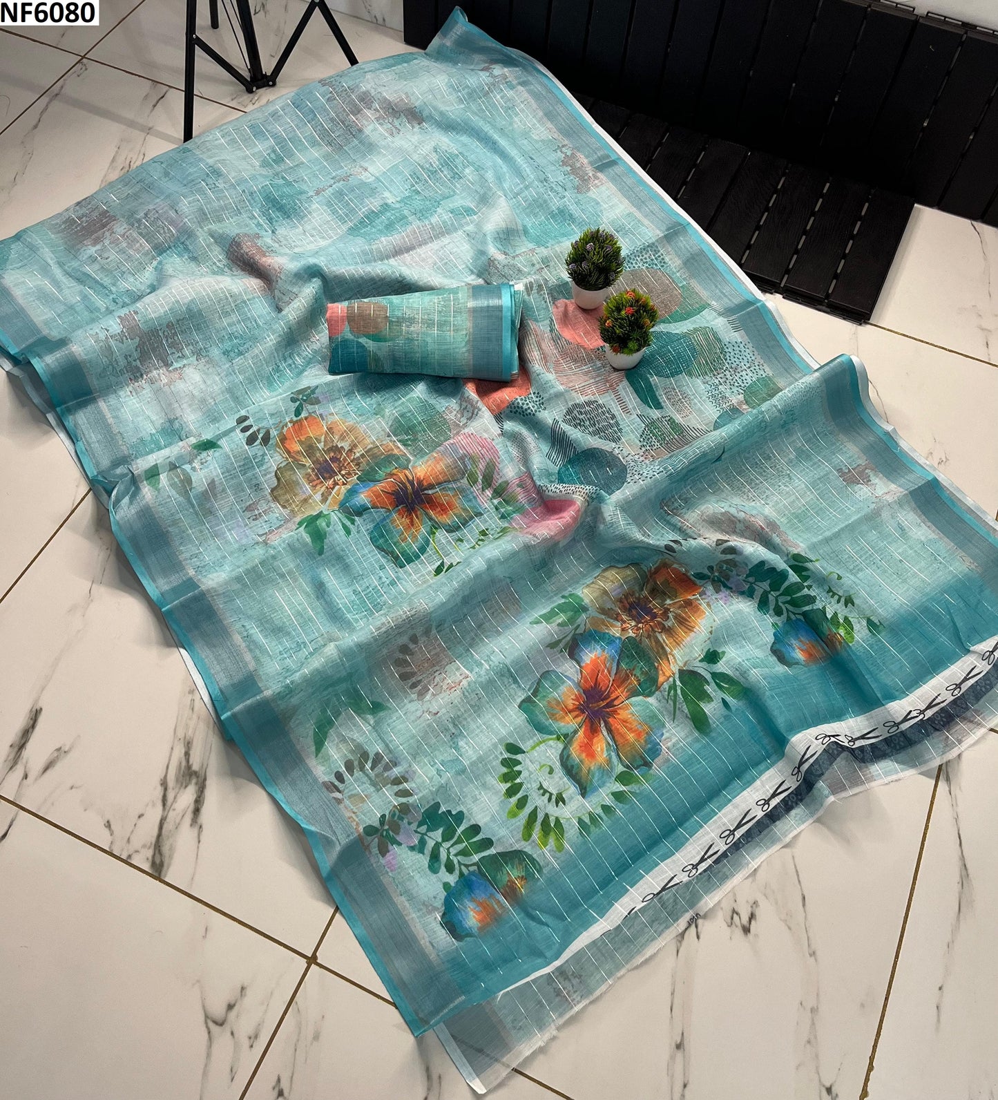 Nf6080 Vmk Digital Print Sarees