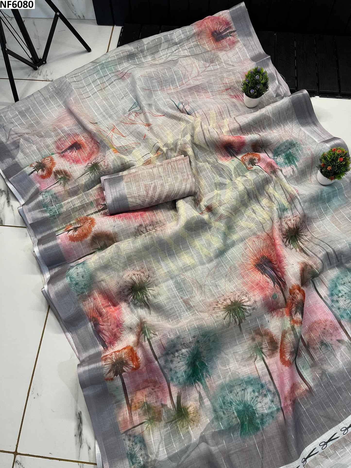 Nf6080 Vmk Digital Print Sarees