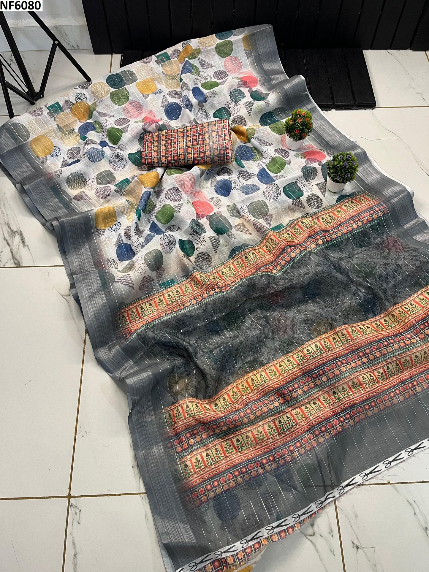 Nf6080 Vmk Digital Print Sarees