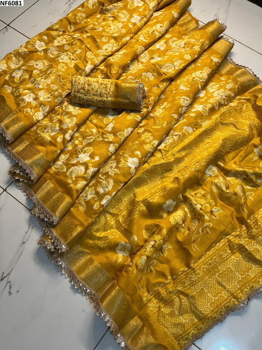Nf6081 Vmk Tusser Silk Sarees