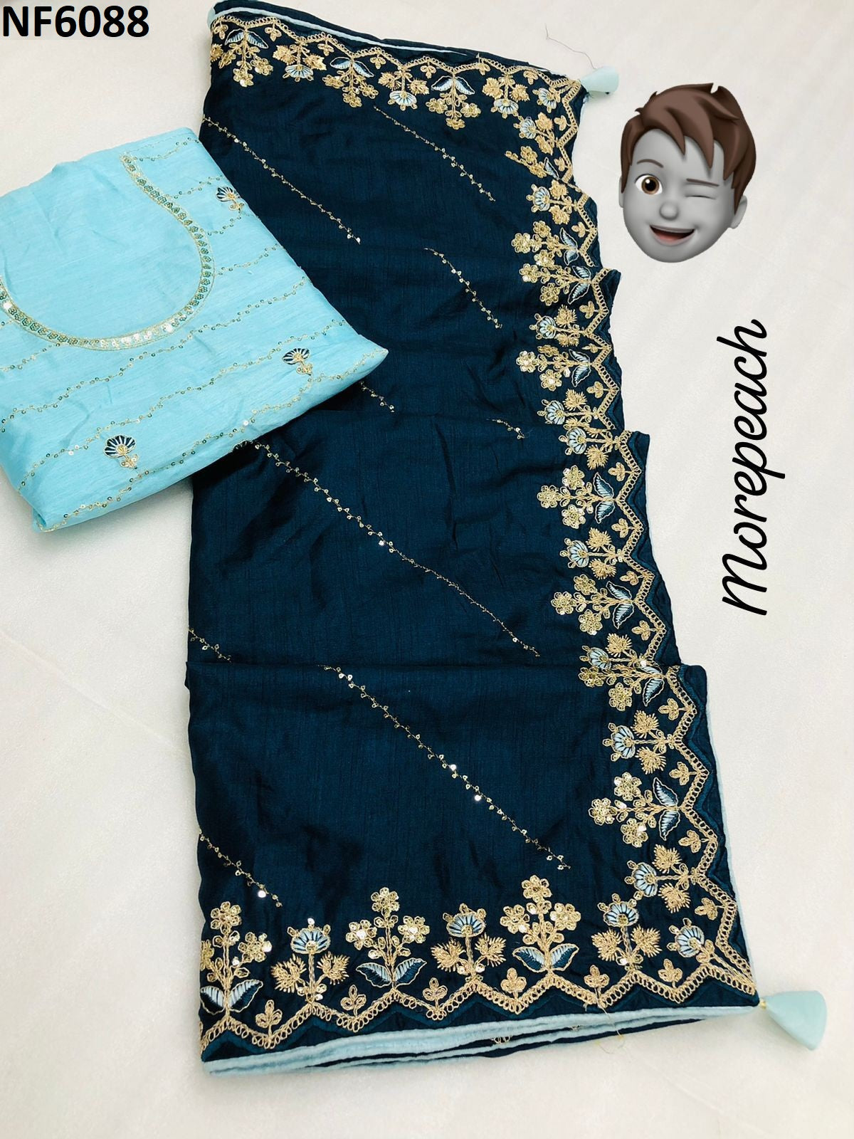 Nf6088 Vmk. Sequence Work Sarees