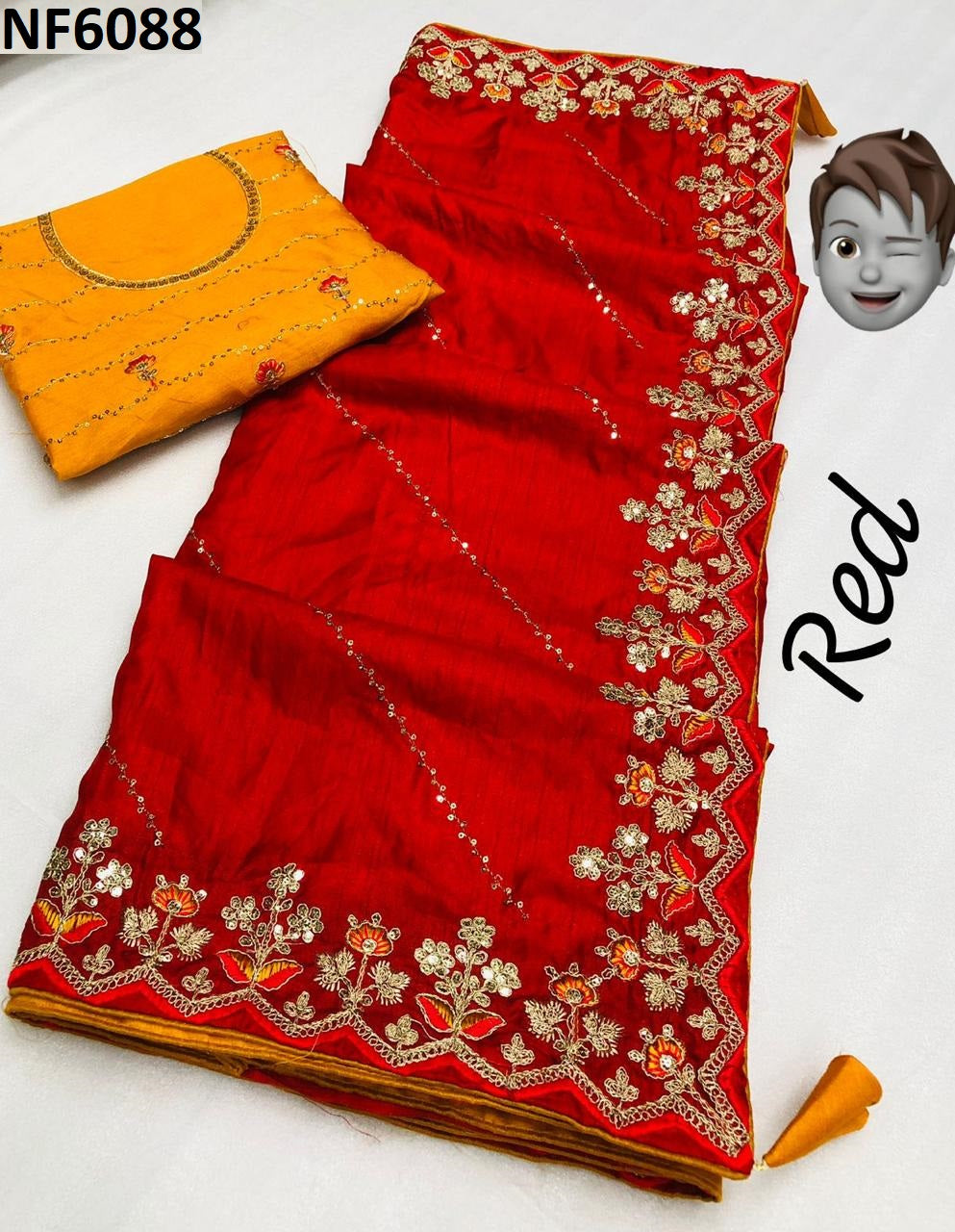 Nf6088 Vmk. Sequence Work Sarees