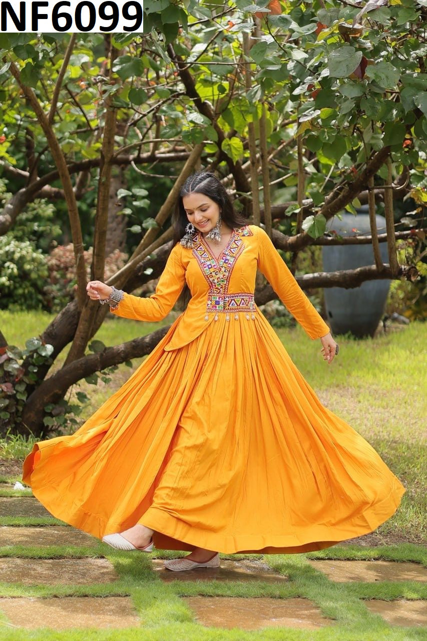 Nf6099 Vmk. Navratri Special One Piece Gown