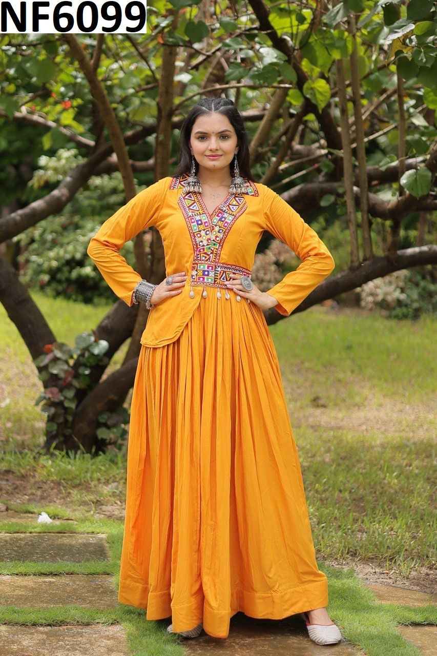 Nf6099 Vmk. Navratri Special One Piece Gown