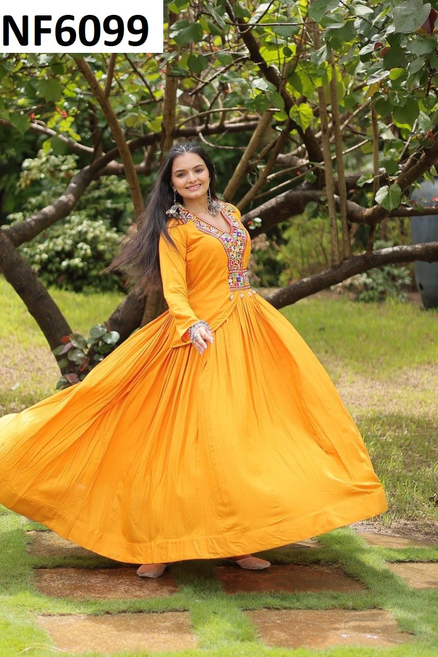 Nf6099 Vmk. Navratri Special One Piece Gown