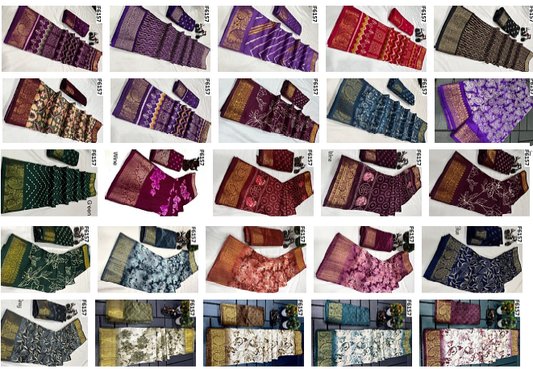 Nf6162 Vmk Silk Slub Sarees