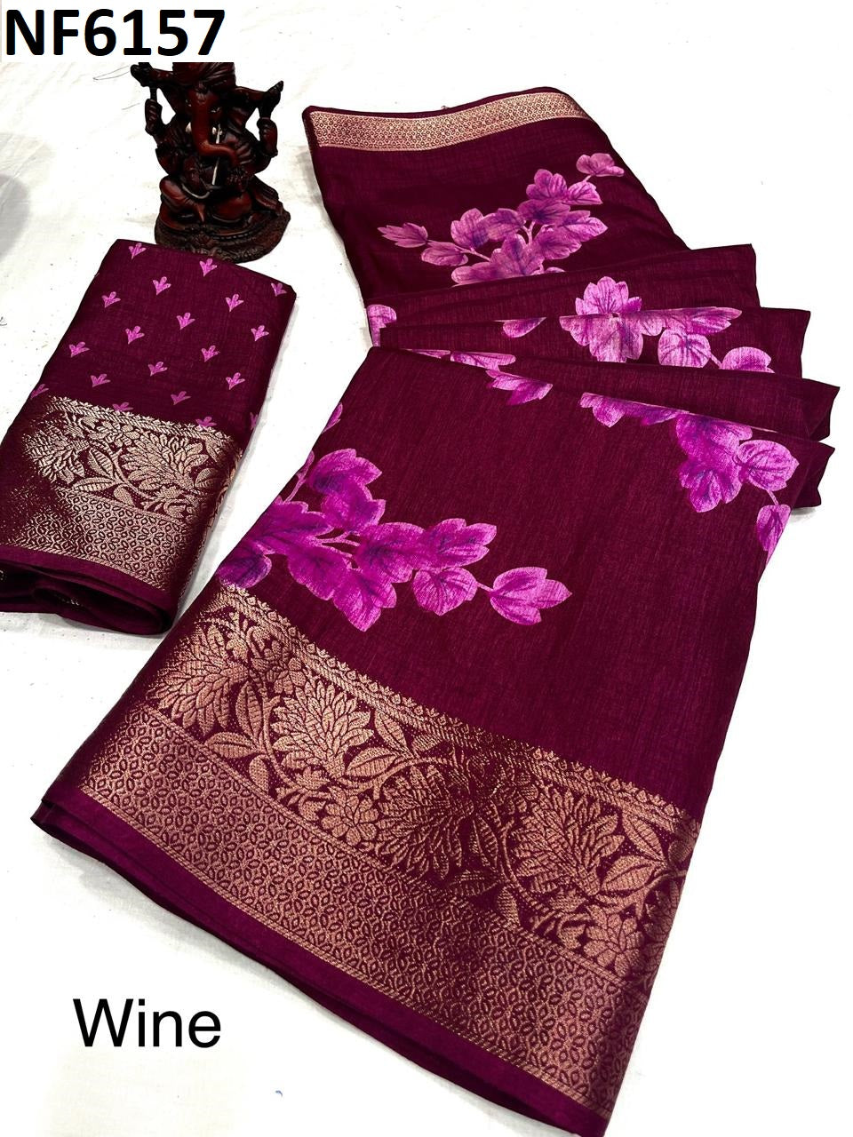 Nf6162 Vmk Silk Slub Sarees