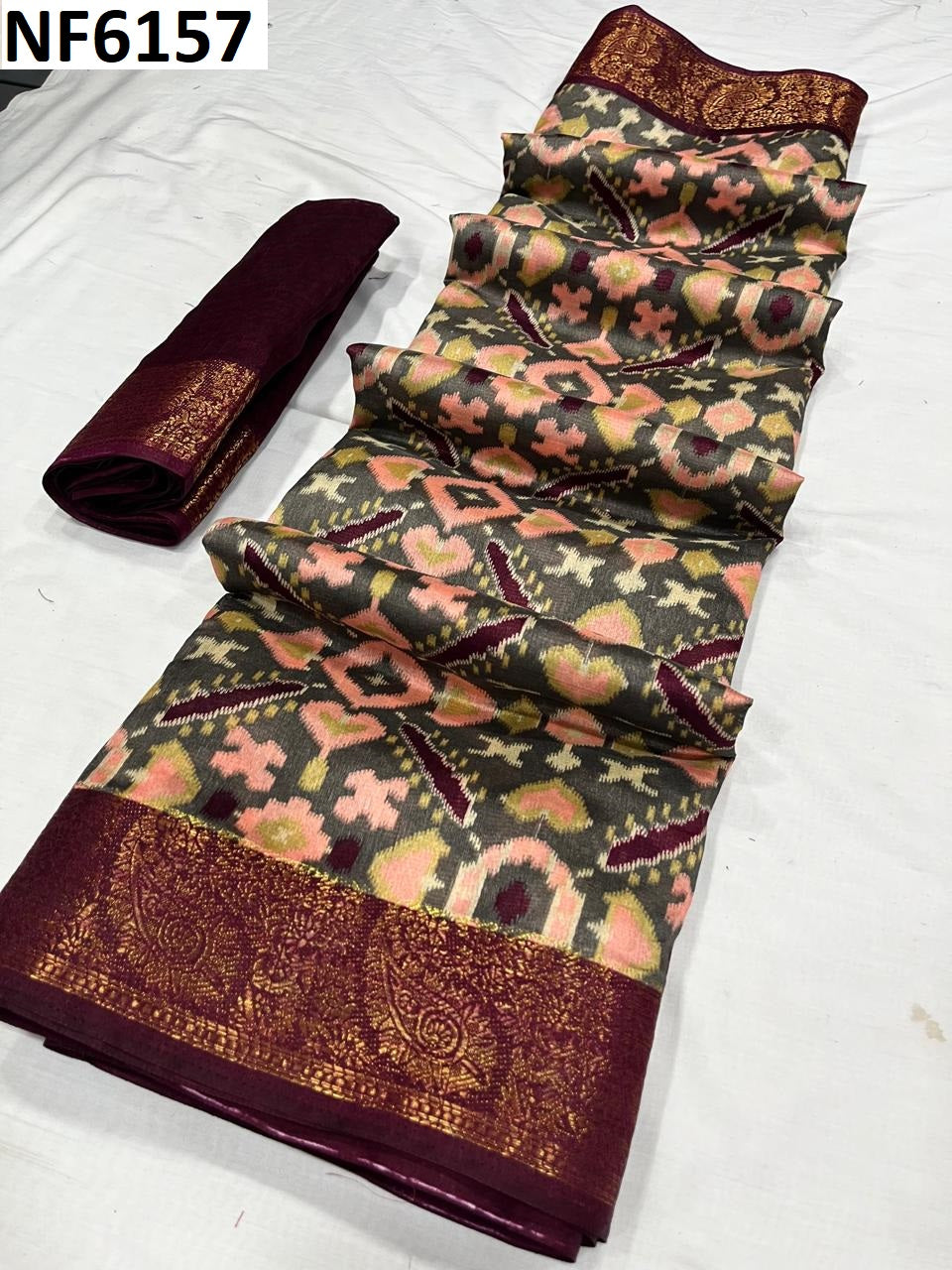 Nf6162 Vmk Silk Slub Sarees