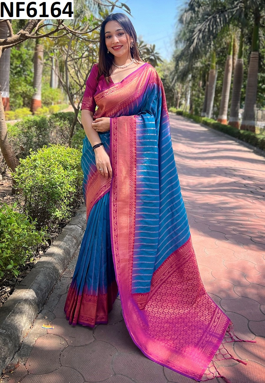 Nf6164 Vmk. Zari Weaving Sarees