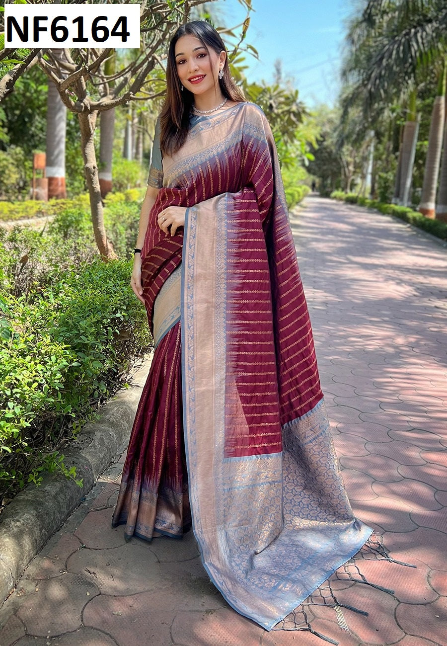 Nf6164 Vmk. Zari Weaving Sarees