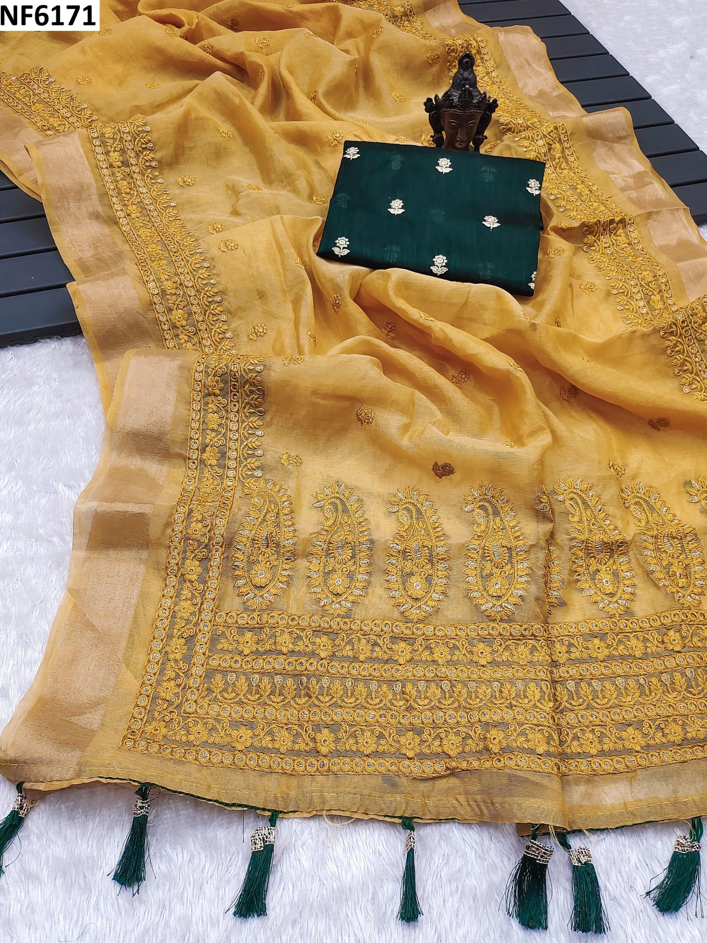 Nf6171 Vmk. Embroidery Sarees