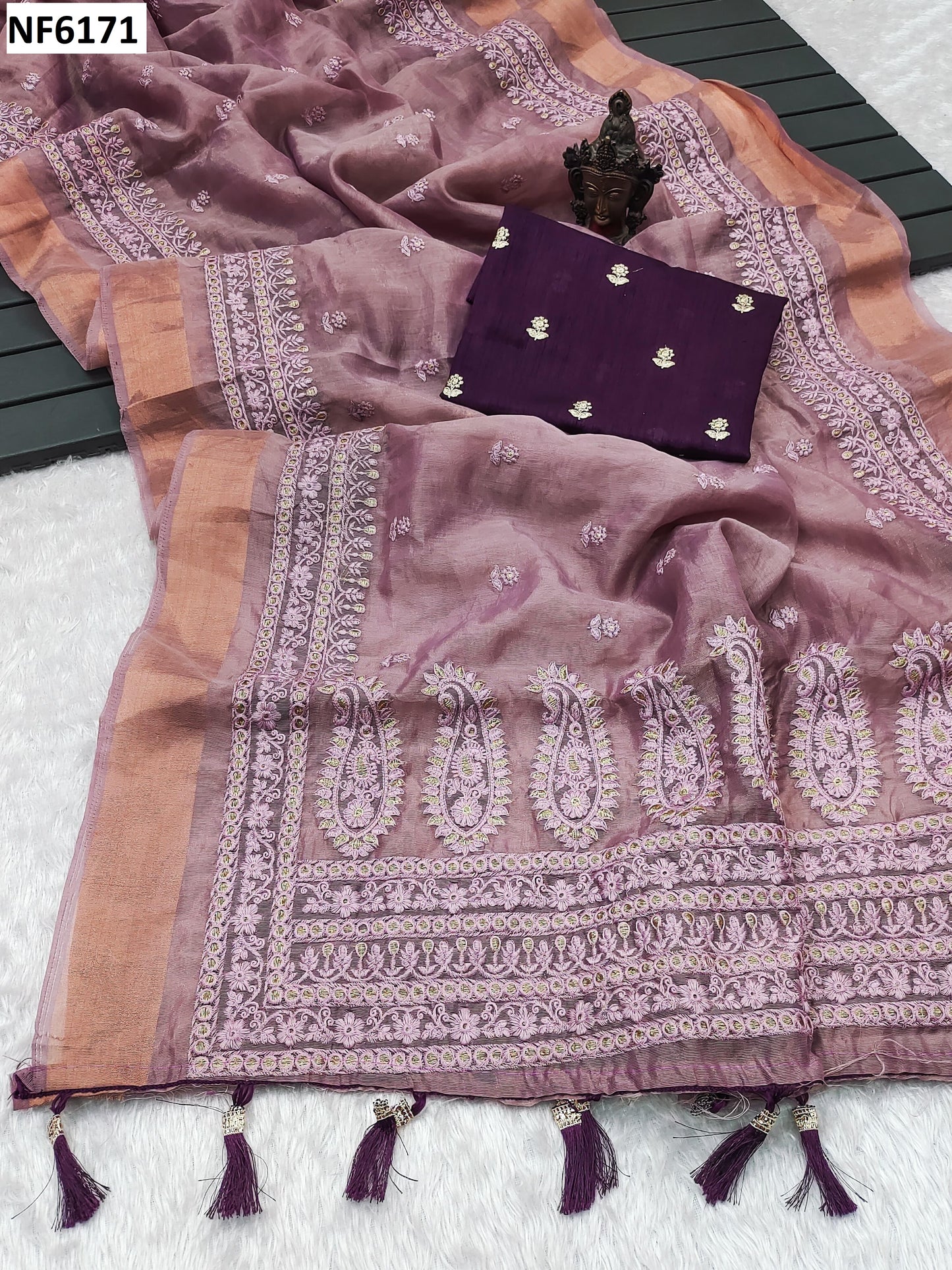 Nf6171 Vmk. Embroidery Sarees