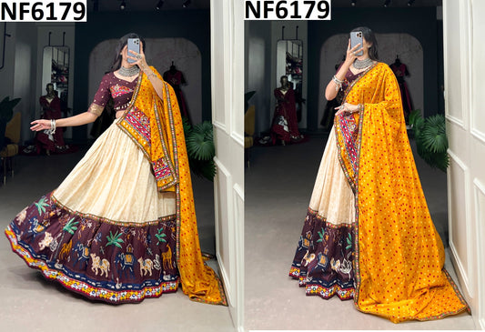 Nf6179 Vmk. Mirror Work Chaniya Choli