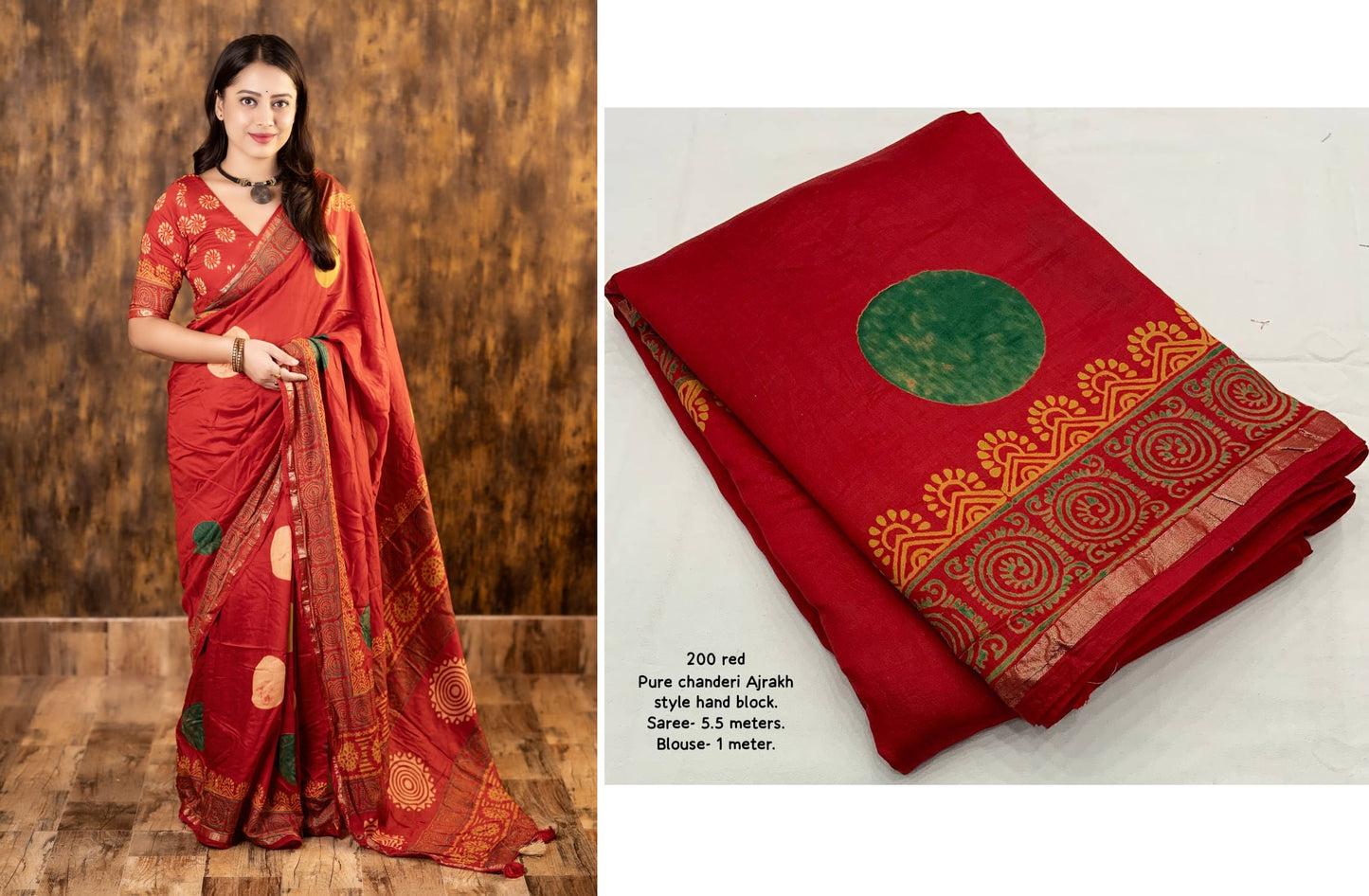Nf6180 Vmk. Chanderi Sarees