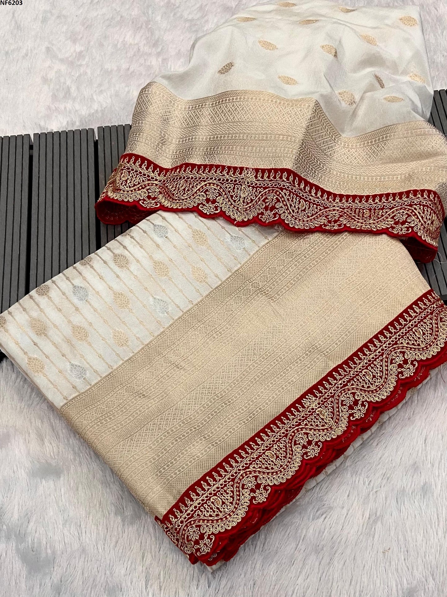 Nf6203 Vmk. Khadi Sarees