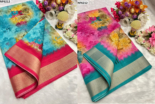 Nf6212 Vmk Tusser Silk Sarees
