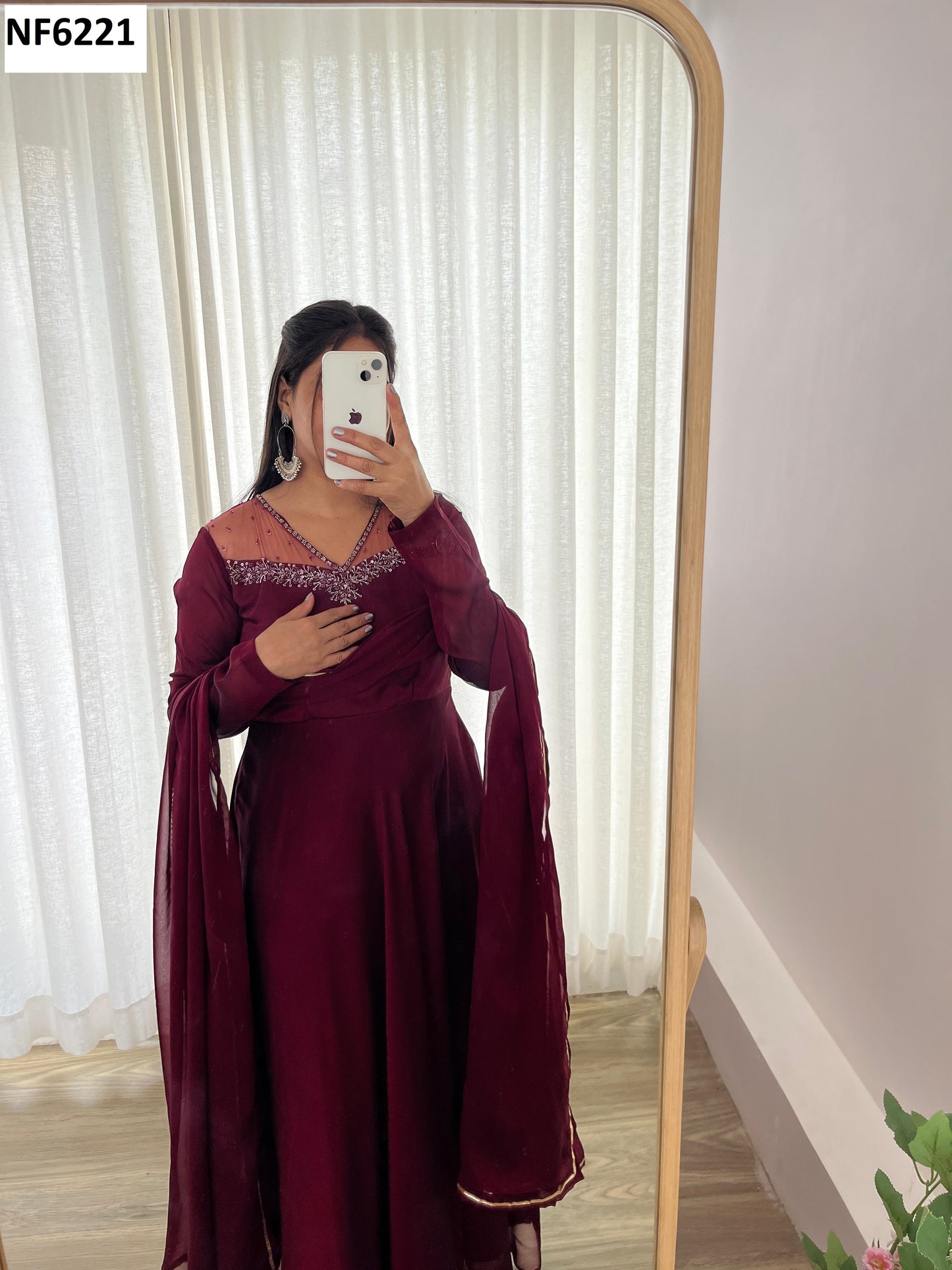 Nf6221 Vmk. Rangoli Gown Dupatta Set