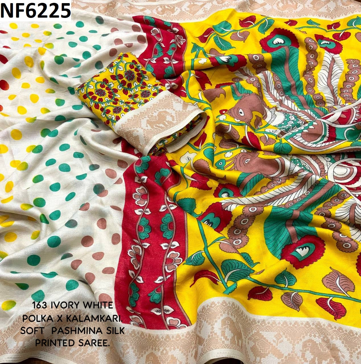 Nf6225 Vmk Pashmina Sarees