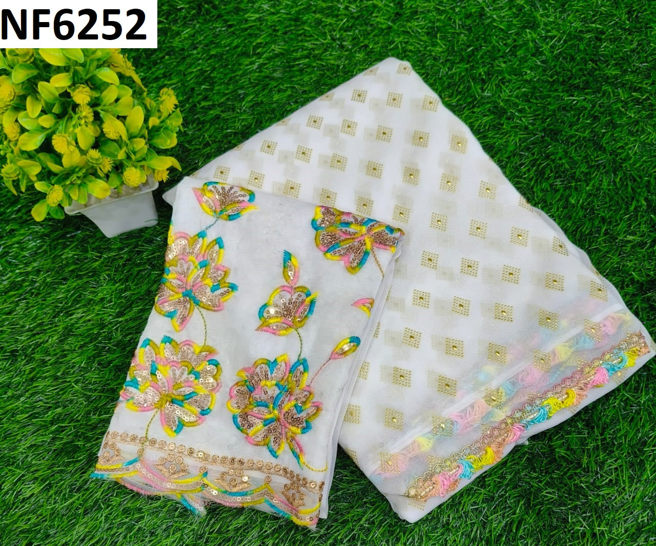 Nf6252 Vmk Georgette Sarees