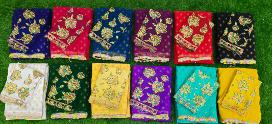 Nf6252 Vmk Georgette Sarees