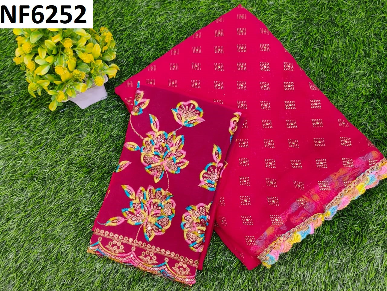 Nf6252 Vmk Georgette Sarees