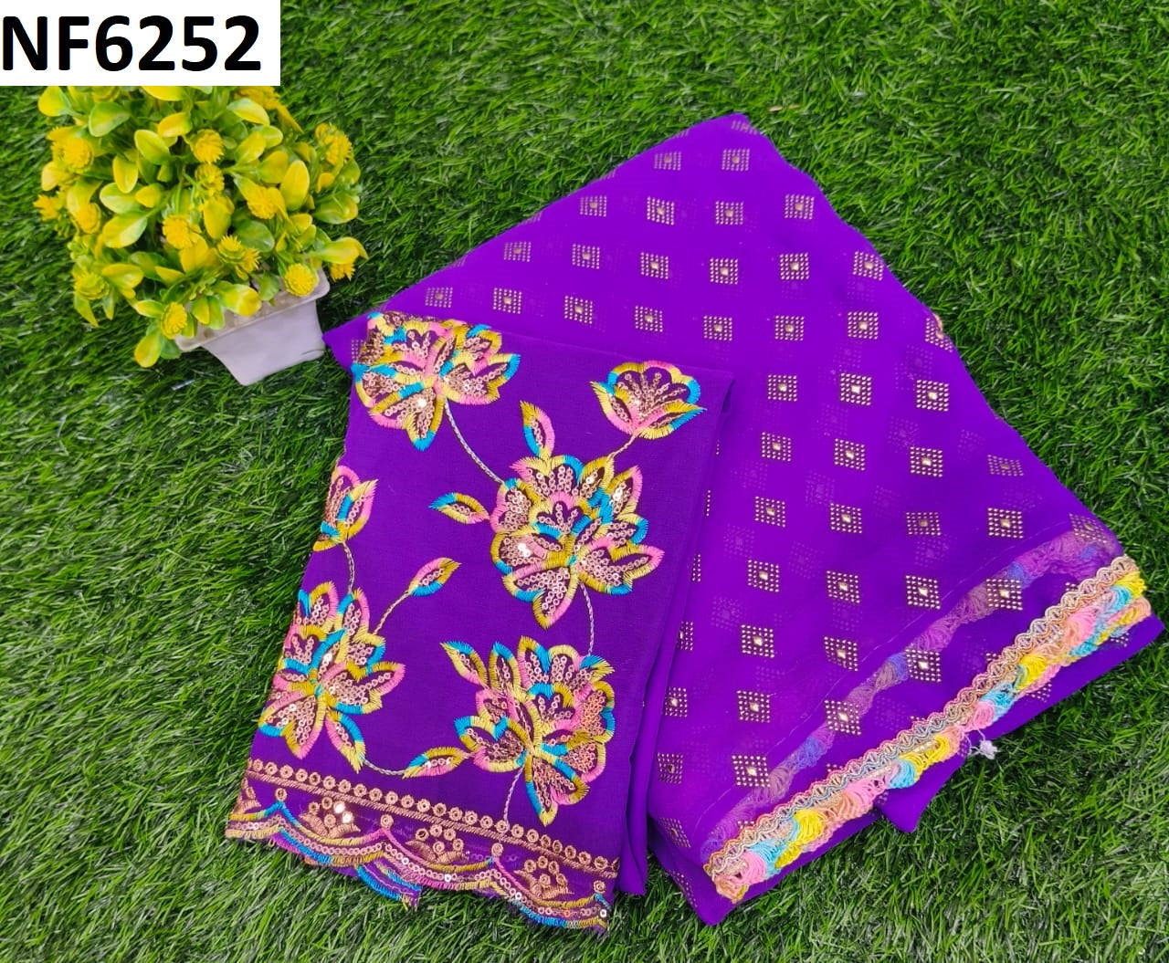 Nf6252 Vmk Georgette Sarees