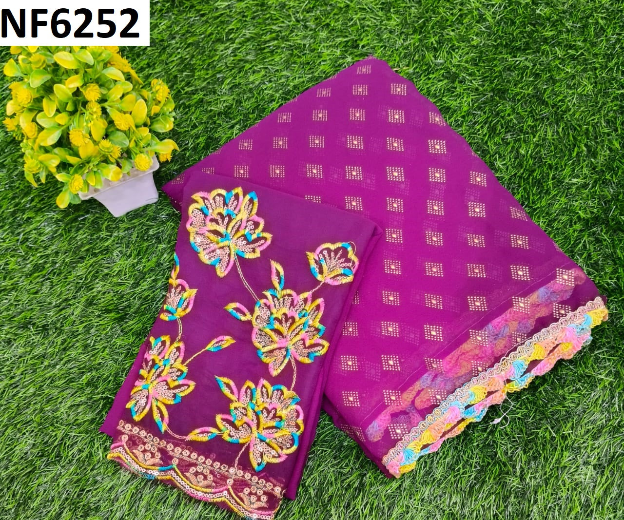 Nf6252 Vmk Georgette Sarees