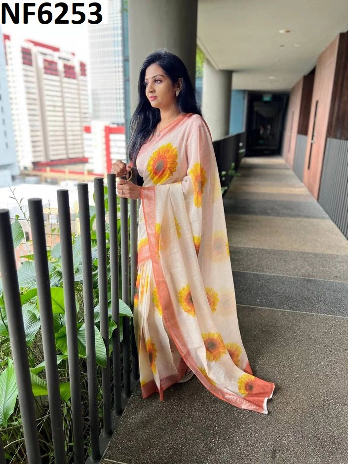 Nf6253 Vmk Digital Print Sarees