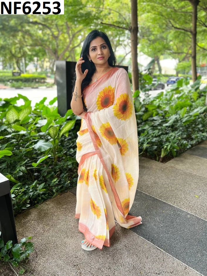 Nf6253 Vmk Digital Print Sarees