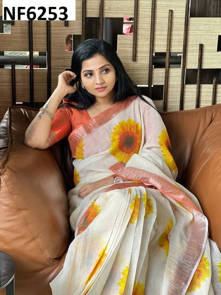 Nf6253 Vmk Digital Print Sarees