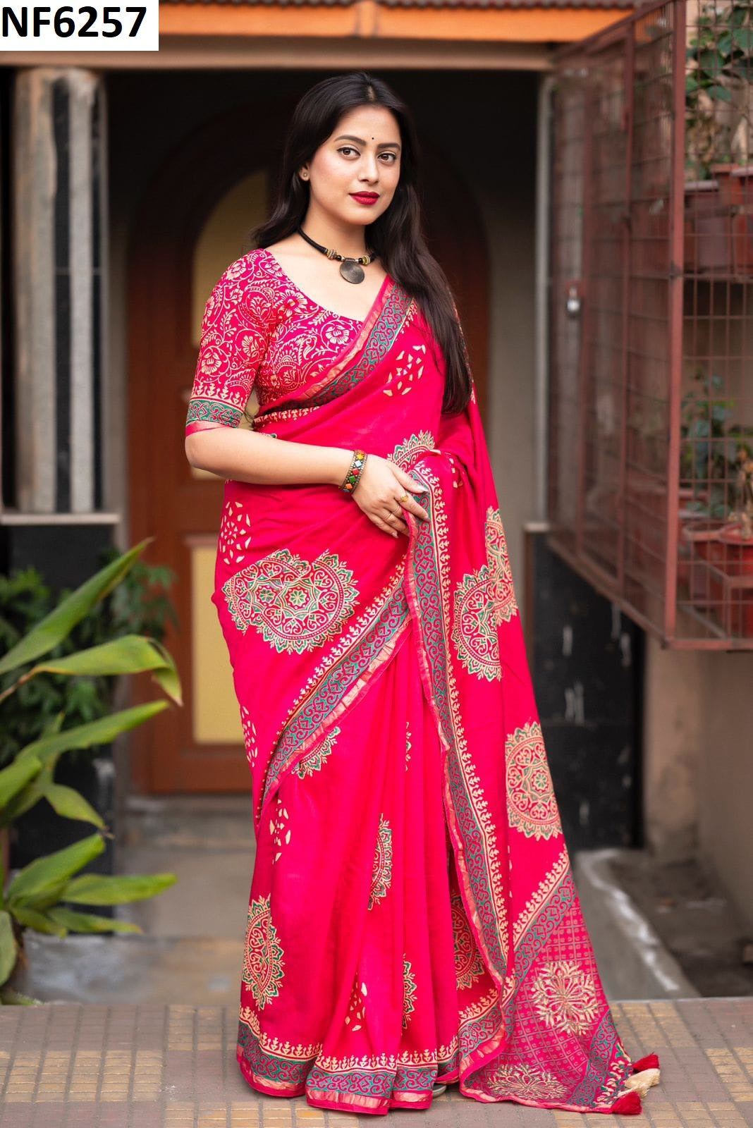 Nf6257 Vmk. Chanderi Sarees